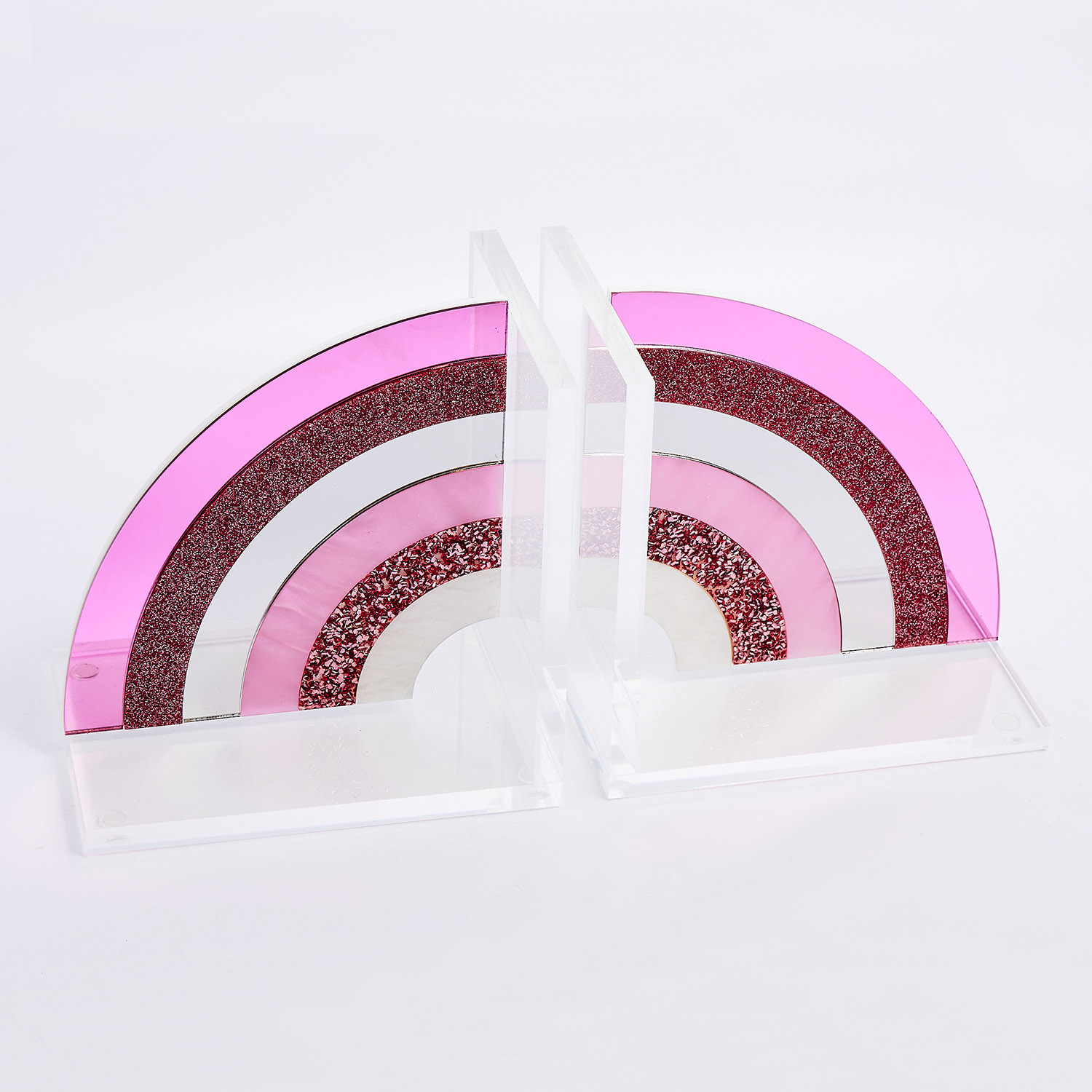 PINK RAINBOW BOOKENDS